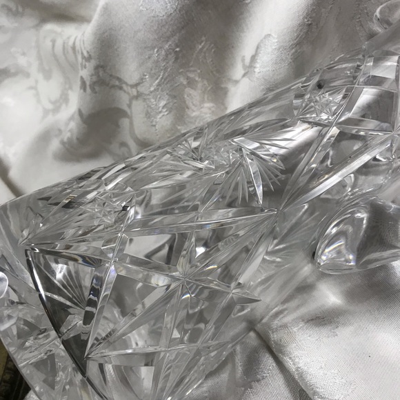 Vintage Cut Crystal Ice Bucket and Cruet - Picture 2 of 5